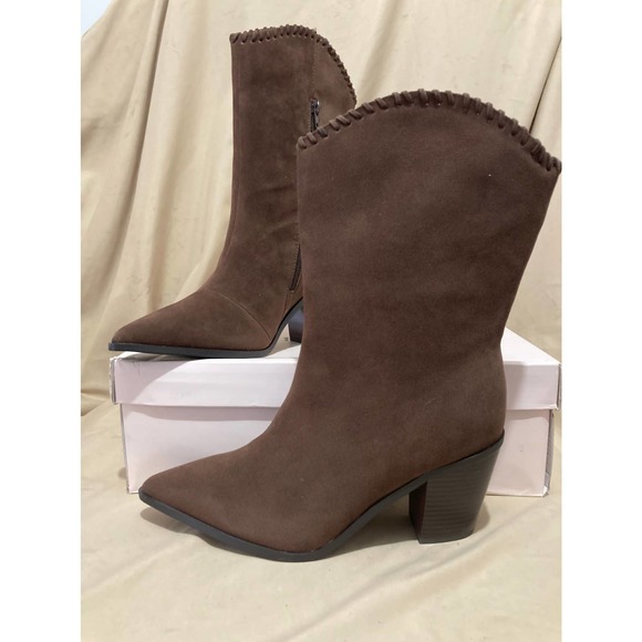 NIB Just Fab Ivory Western Boot Size 8 - Picture 3 of 11